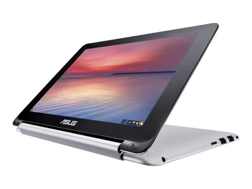 It's a Chromebook that "flips" around to transform into a tablet. Whoa.