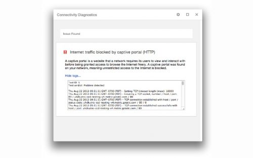 The Chrome Connectivity Diagnostics App will determine why your Chromebook doesn't connect to WiFi.