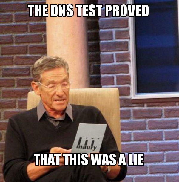 En "DNS lookup failed" Chromebook meme.