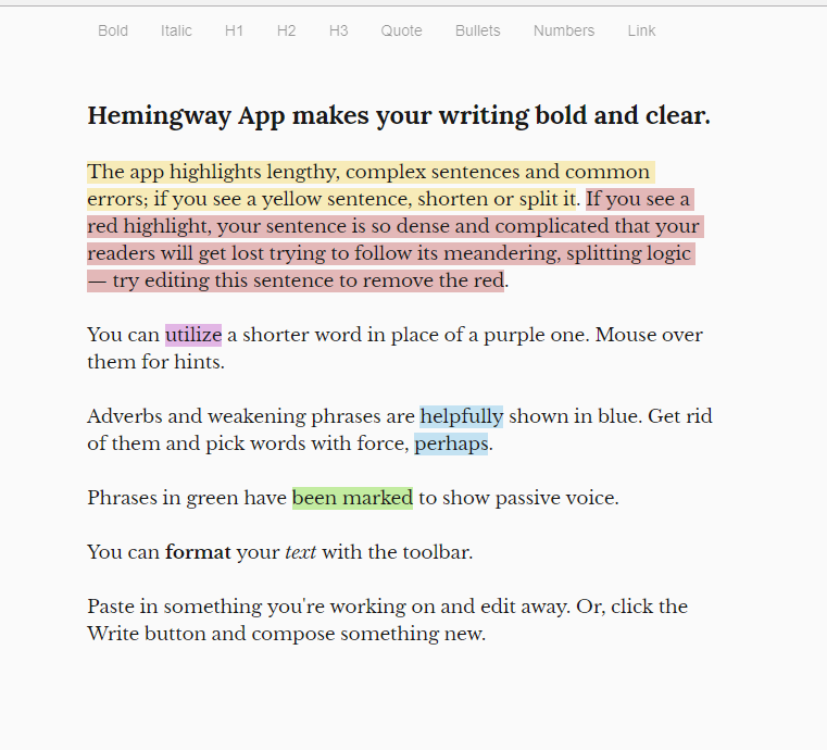 android apps similar to hemingway editor