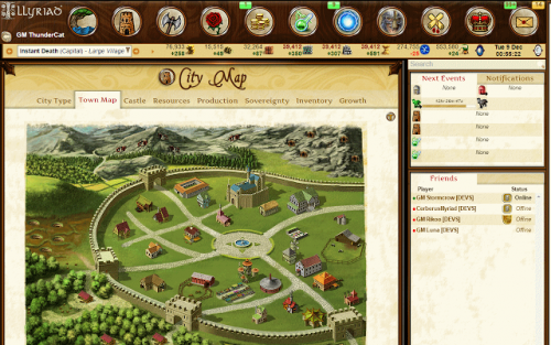 Illyriad is a very deep game that focuses on forming alliances.