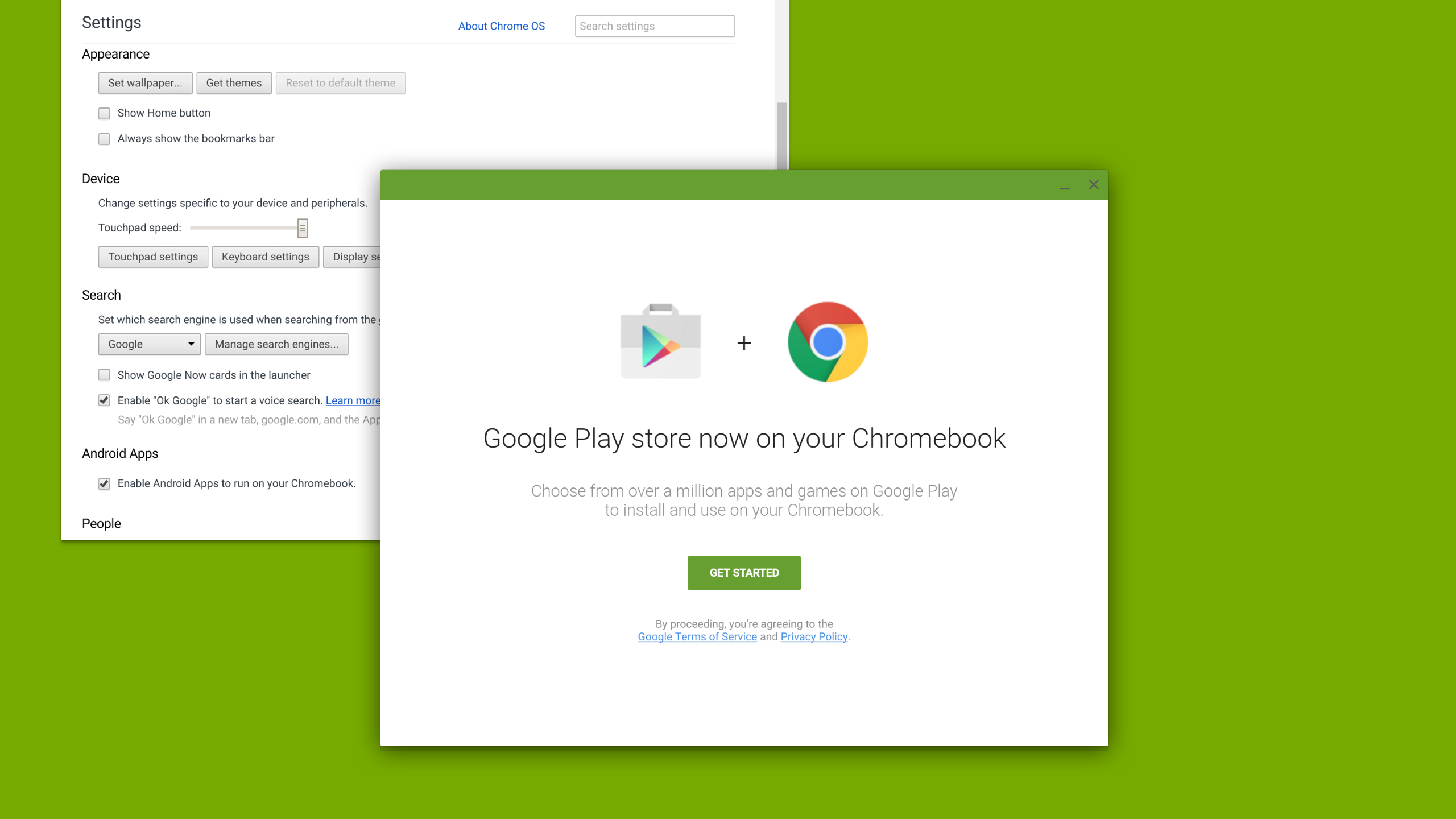 Google Play on Chromebook. Amazing.