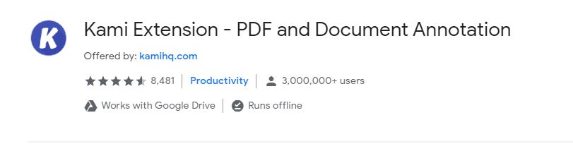 kami app extension for chrome
