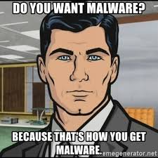 Computer malware meme.