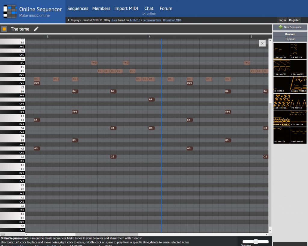 Online Sequencer.