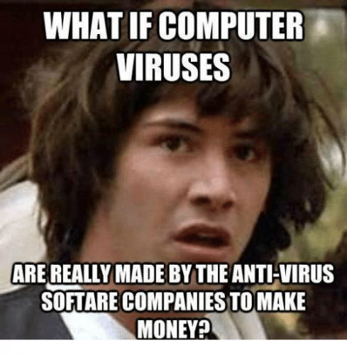 Computer viruses - Keanu meme.