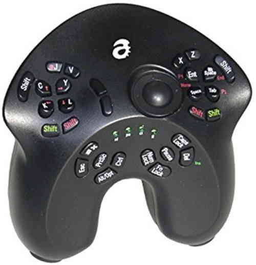 A very weird controller that has a lot of buttons.