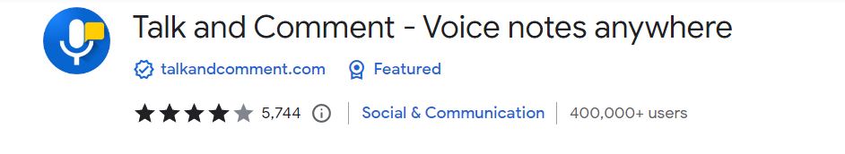 Talk and Comment lets you record voice notes for Chromebooks.