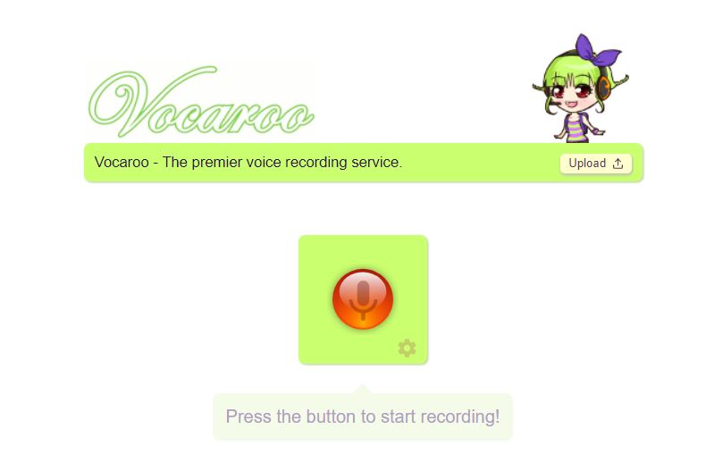 Vocaroo is a social voice recorder.